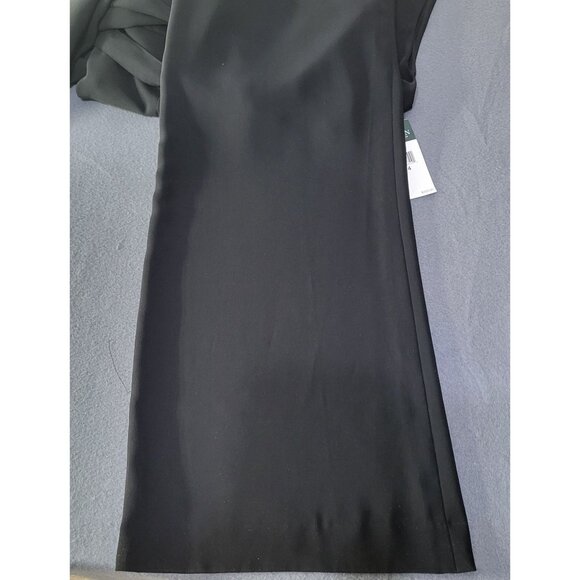 LAUREN RALPH LAUREN Womens SZ 14 Black Faux-Wrap Jumpsuit NWT MSRP $225 - Picture 10 of 12